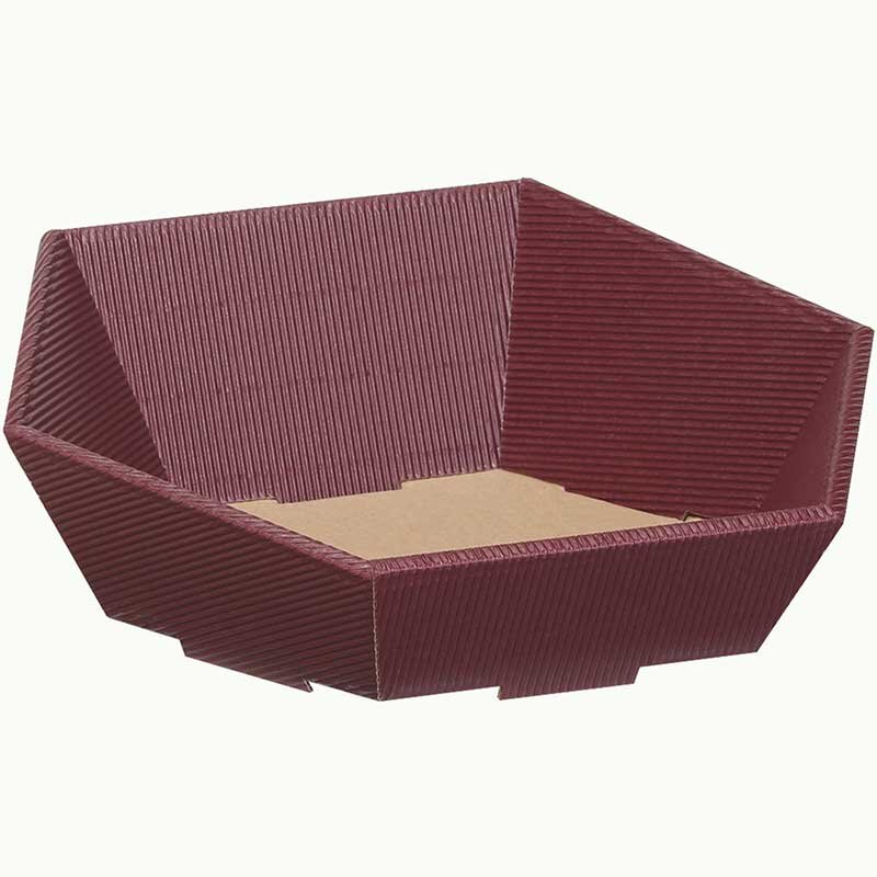 Press baskets wave structure hexagon | eggplant | 415x465x155 mm