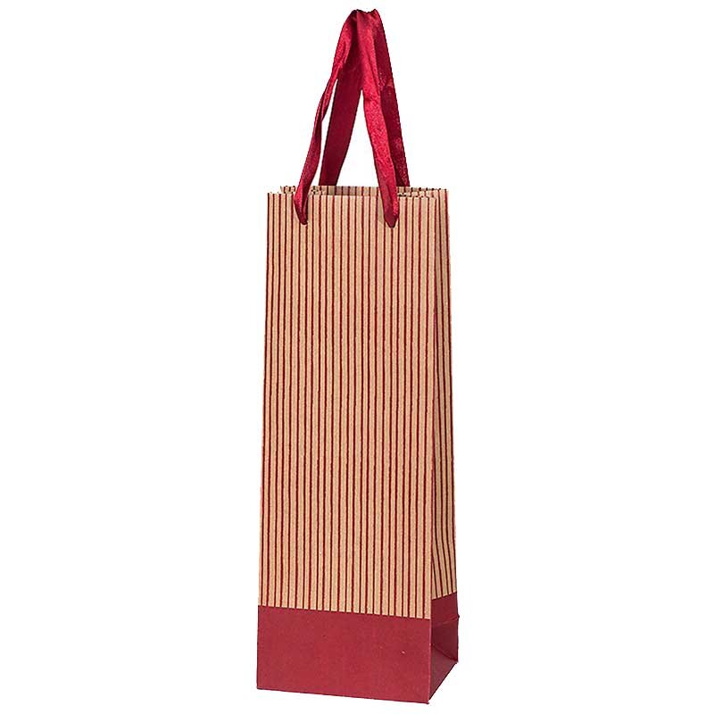 Tote bags Tosca bordeaux | 1 wine/champagne bottle| 120x80x350 mm
