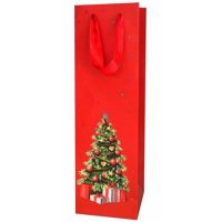 Tragetaschen Weihnachtszeit | 1 Wein-/Sektflasche |...