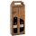 Carrying boxes wood rustic | 2 wine/champagne bottle | 168x84x360 mm