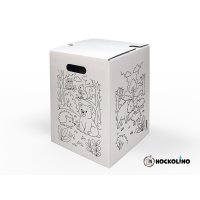 Hockolino | DIY Coloring Cardboard Stool | Forest Animals...