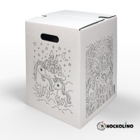 Hockolino | DIY Coloring Cardboard Stool | Unicorns |...