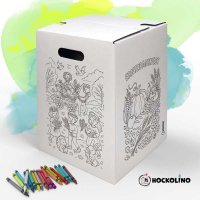Hockolino | DIY Coloring Cardboard Stool | Thanksgiving | 300x300x420 mm