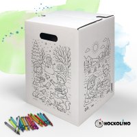Hockolino | DIY Coloring Cardboard Stool | 4 Seasons | 300x300x420 mm