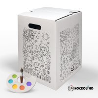 Hockolino | DIY Coloring Cardboard Stool | 4 Seasons | 300x300x420 mm