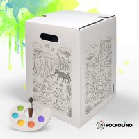Hockolino | DIY Coloring Cardboard Stool | Safari |...