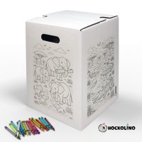 Hockolino | DIY Coloring Cardboard Stool | Safari |...