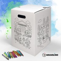 Hockolino | DIY Coloring Cardboard Stool | Construction...