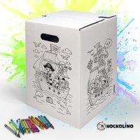 Hockolino | DIY Coloring Cardboard Stool | Pirates |...