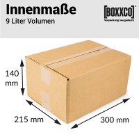 Single wall boxes 300 x 215 x 140 mm | DIN A4 | A5