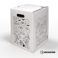 Hockolino | DIY Coloring Cardboard Stool | Halloween |...
