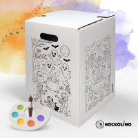 Hockolino | DIY Coloring Cardboard Stool | Halloween | 300x300x420 mm