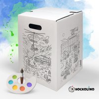 Hockolino | DIY Coloring Cardboard Stool | Rescue Workers...