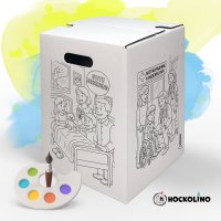 Hockolino | DIY- Coloring cardboard stool | Childrens...