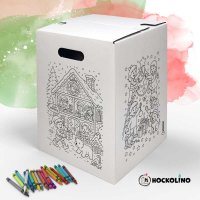 Hockolino | DIY Coloring Cardboard Stool | Christmas |...
