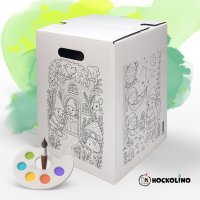 Hockolino | DIY Coloring Cardboard Stool | Forest Gnomes...