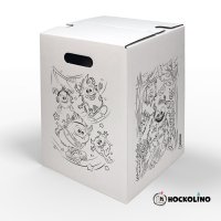 Hockolino | DIY Coloring Cardboard Stool | Monsters |...