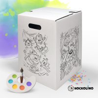 Hockolino | DIY- Coloring cardboard stool | Little...