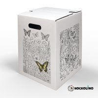 Hockolino | DIY Coloring Cardboard Stool | Butterflies |...