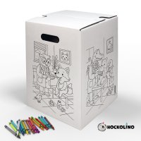 Hockolino | DIY Coloring Cardboard Stool | Animal Clinic...