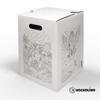 Hockolino | DIY-Ausmal-Papphocker | Riesenmonster | 300x300x420 mm