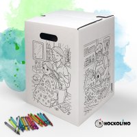 Hockolino | DIY Coloring Cardboard Stool | Crafts |...