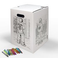 Hockolino | DIY Coloring Cardboard Stool | Urban Style |...