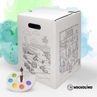 Hockolino | DIY- Coloring cardboard stool | Little...