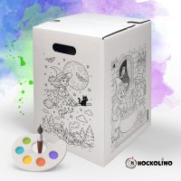 Hockolino | DIY Coloring Cardboard Stool | Witches...