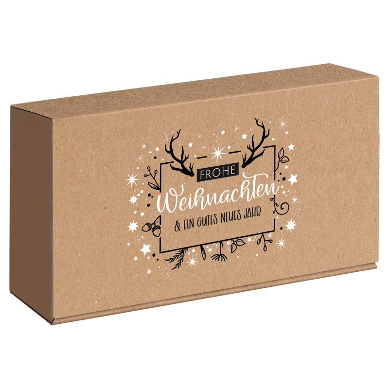 Geschenkbox Frohe Weihnachten - stilvoll verpacken & nachhaltig schenken