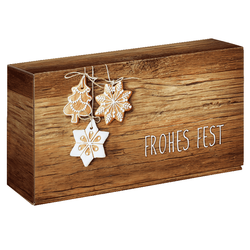 Geschenkbox Frohes Fest - stilvoll verpacken & nachhaltig schenken