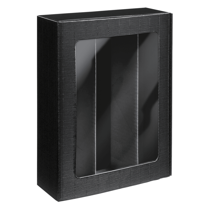 Geschenkbox Passepartout Schwarz - stilvoll verpacken & nachhaltig schenken