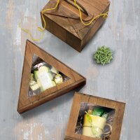 Geschenkboxen Vintage I Sichtfenster I mittel I 198x190x99 mm I DKN