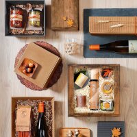 Geschenkboxen Vintage I Sichtfenster I groß I 293x295x95 mm I DKN