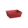 Präsentkörbe viereckig Wellenstruktur Bordeaux I flach | klein I 198x148x95 mm I DKN