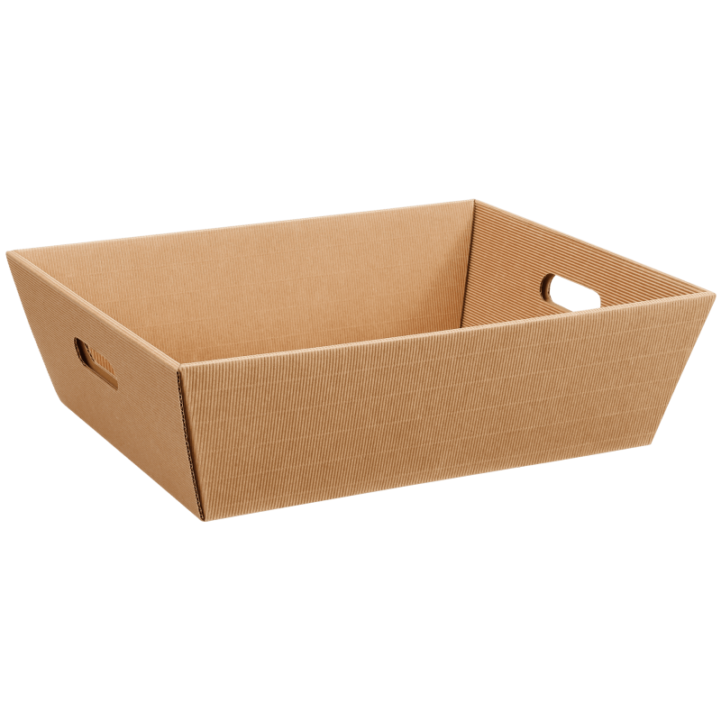 Präsentkörbe viereckig Wellenstruktur Natura I groß I 376x286x129 mm I DKN