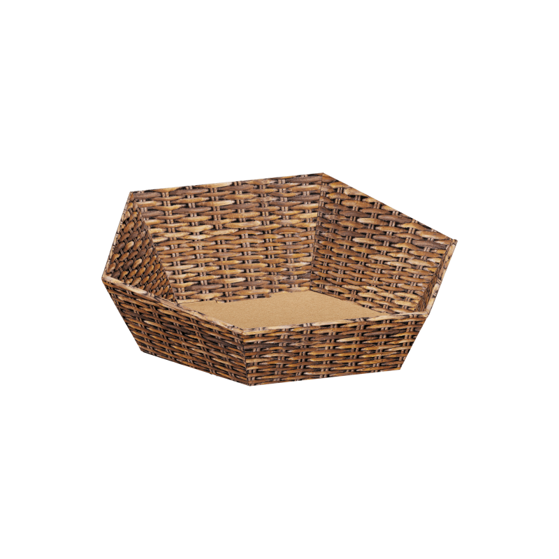 Präsentkörbe sechseckig Marché I klein I Ø 265 mm I 202x195x52-92 mm I DKN
