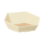 Präsentkörbe sechseckig Wellenstruktur Creme I mittel I Ø 340 mm I 257x247x67-120 mm I DKN