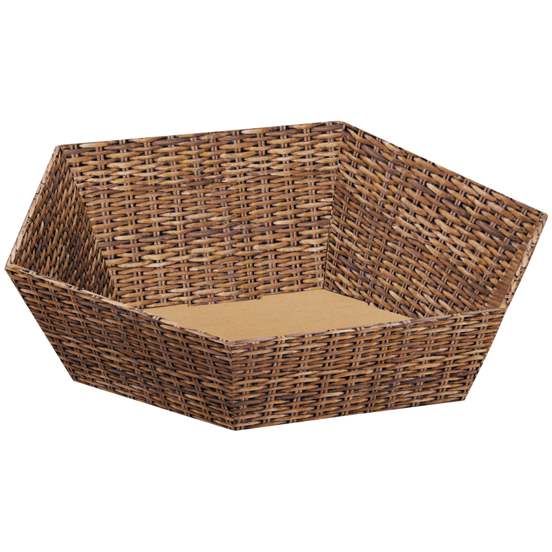 Präsentkörbe sechseckig Marché I groß I Ø 415 mm I 313x301x84-139 mm I DKN