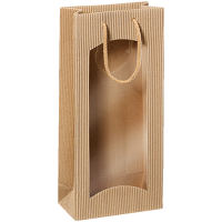 2er Geschenktüten Natura I Sichtfenster I 0,75l I...