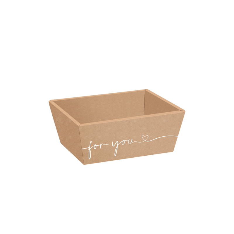 Präsentkörbe viereckig For You I klein I 198x148x95 mm I DKN