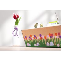 Präsentkörbe viereckig Frühlingsnest I klein I 198x148x95 mm I DKN