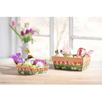 Präsentkörbe viereckig Frühlingsnest I klein I 198x148x95 mm I DKN