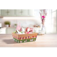Präsentkörbe viereckig Frühlingsnest I klein I 198x148x95 mm I DKN