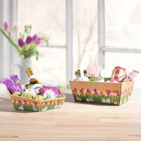 Präsentkörbe sechseckig Frühlingsnest I mini I Ø 215 mm I 162x155x44-74 mm I DKN