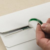 CD envelopes white 218x122 mm (DIN long/window left)