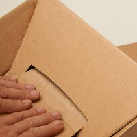 Shipping boxes with height groove 165x120x80-100 mm (DIN C6)