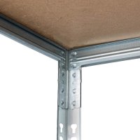 Metall-Schwerlastregal verzinkt 1800x1200x300 mm - 5 Böden