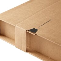 Wickelverpackungen Center mit Sicherungslaschen 310x220x-92 mm (DIN A4)