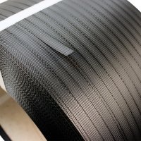 PP strapping on a 200 mm core, 12 x 0.73 mm, 2,200 m, black